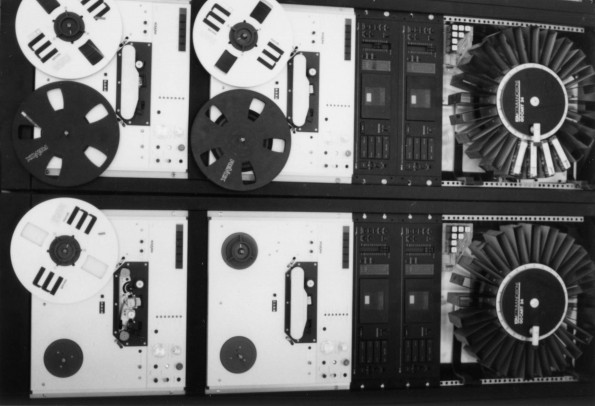 [IGM automation equipment in the master control room of Adventist World Radio-Asia in Guam]