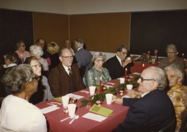 [Senior citizens Christmas party in 1980]