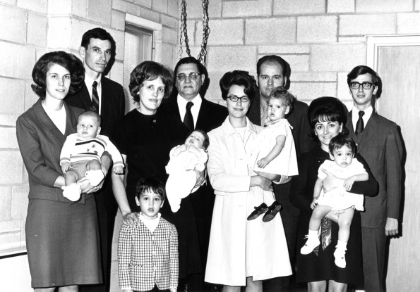 [Baby dedication at Pioneer Memorial Church]