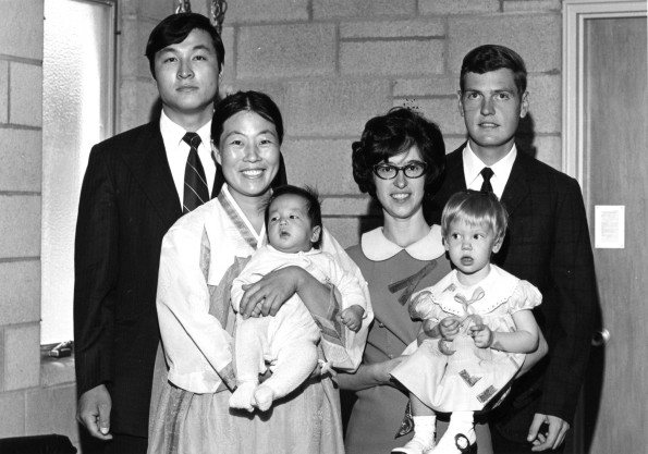 [Baby dedication at Pioneer Memorial Church]