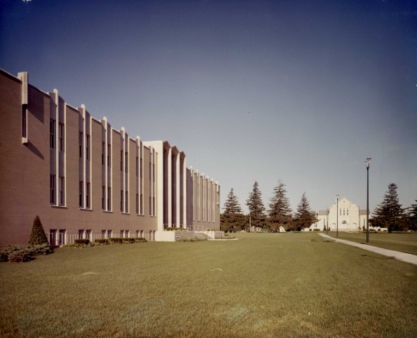 Andrews University Seventh-day Adventist Theological Seminary building and Pioneer Memorial Church