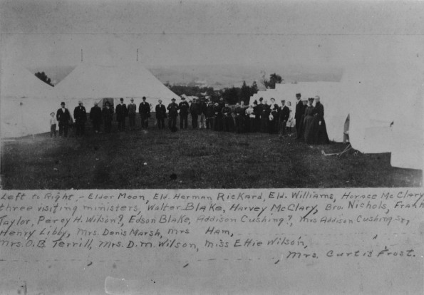 Camp meeting at Dixville, Quebec