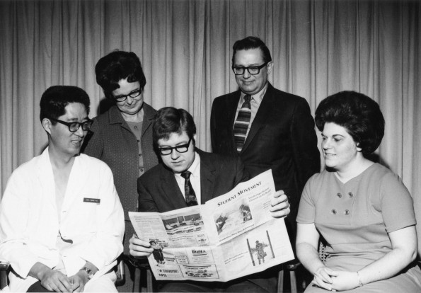 Officers of the new Andrews University alumni chapter in Kettering, Ohio