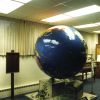 [Missionary Globe and J.N. Andrews trunk in the Andrews University Heritage Room]
