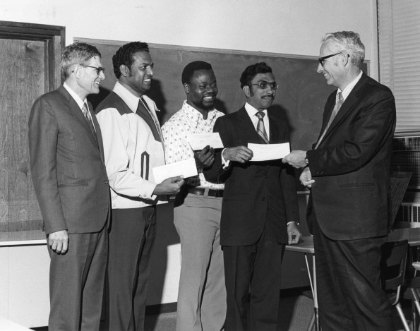 [Presentation of awards to business administration international students of Andrews University]