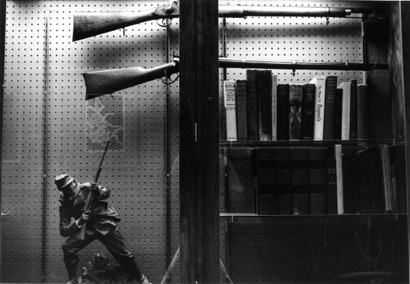 [American Civil War exhibit at James White Library]