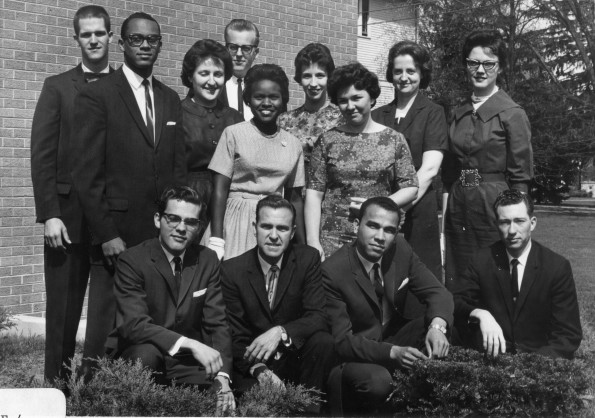 [A group of alumni of Andrews University who were awarded with scholarships for their continuing education in graduate school]