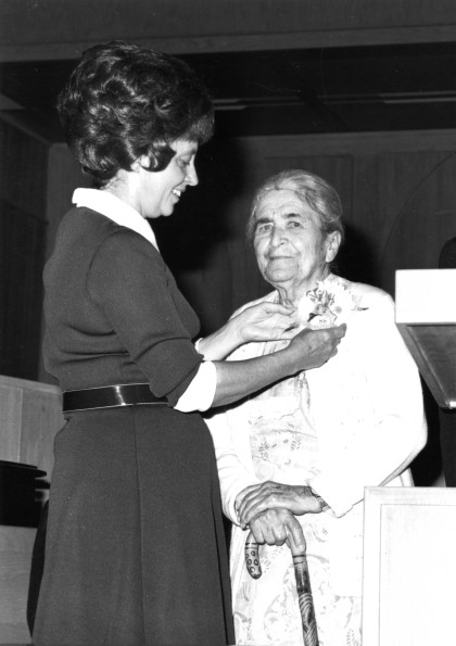 [Senior citizen recognition at Pioneer Memorial Church]