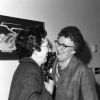 [Mrs. Hammill and Mrs. Cossentine embracing during Andrews University's 1972 alumni homecoming weekend]