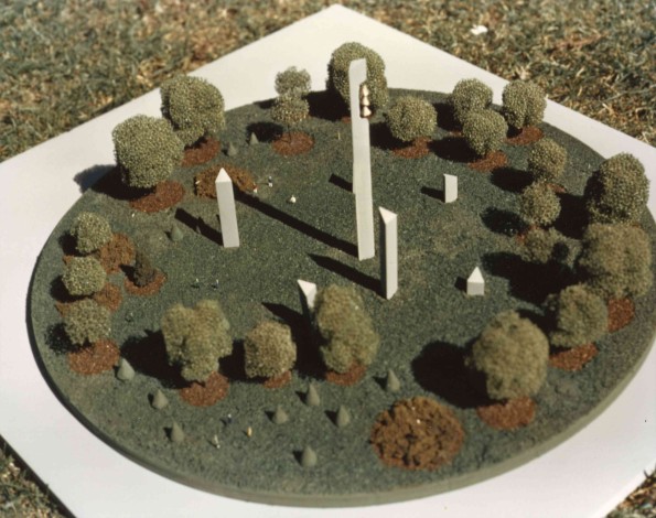 [Preliminary plans for a traffic circle by Pioneer Memorial Church]