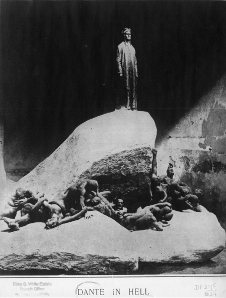 [Sculpture of Dante in Hell]