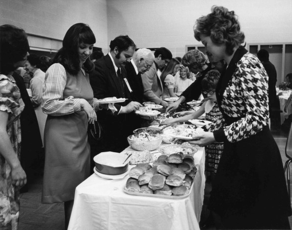 [Andrews University alumni homecoming luncheon held at Ruth Murdoch elementary school]