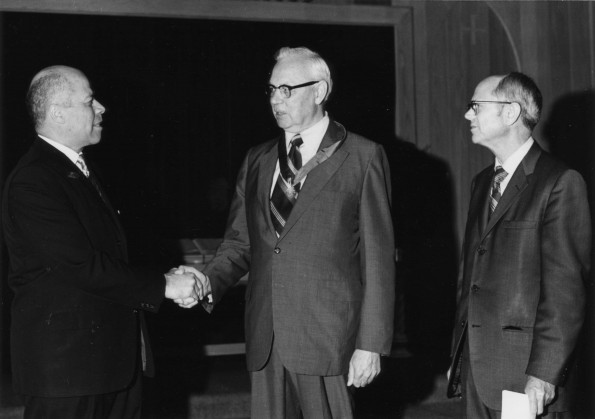 [William G.C. Murdoch receives the Medallion of Merit]