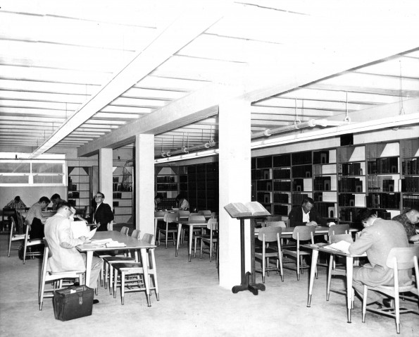 [Temporary Seminary and Graduate level reading room located in the lower floor of the Campus Health Center]