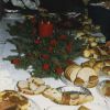 [Christmas breakfast held in the basement of Pioneer Memorial Church in 1986]