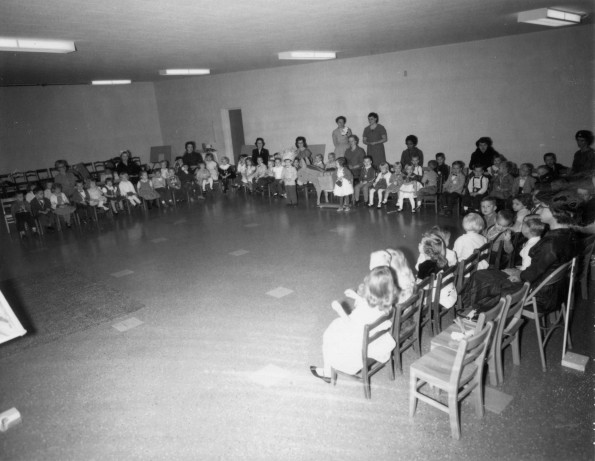 [Children's Sabbath School class at Pioneer Memorial Church]