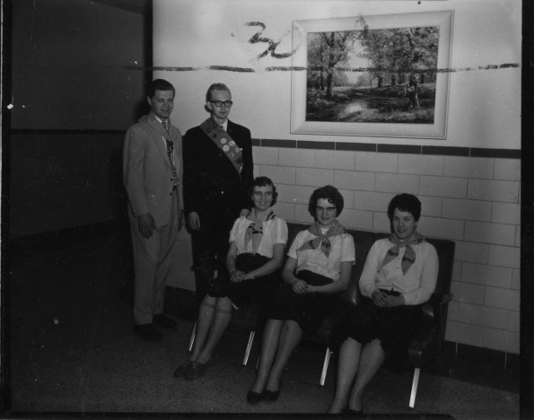 [Young adults in Pathfinder attire in Berrien Springs, Michigan]