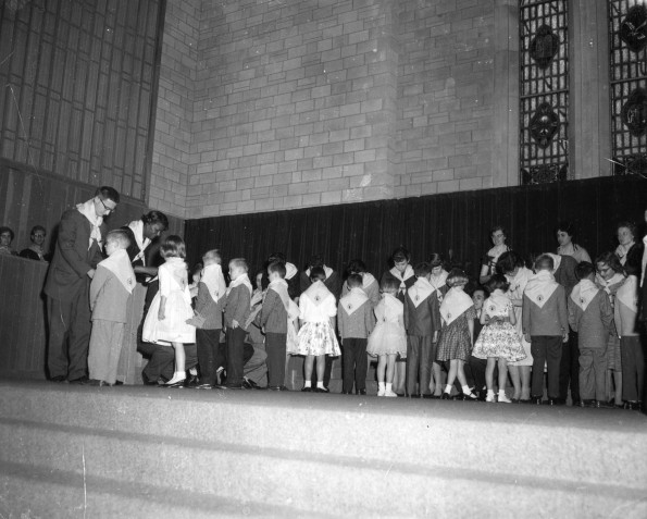 [Pathfinder Investiture held in Pioneer Memorial Church]