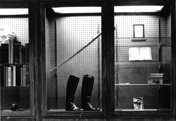 [American Civil War display at James White Memorial Library]