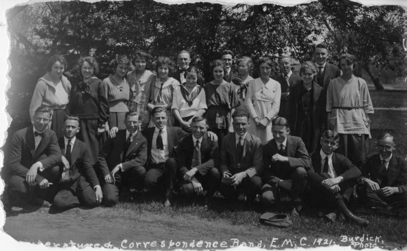 [The 1921 Emmanuel Missionary College Literature & Correspondence band]