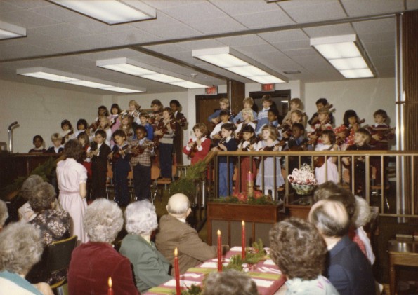 [Senior citizens Christmas party in 1980]