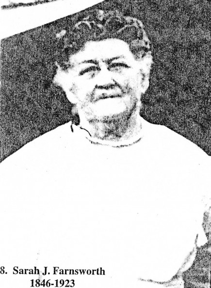 [Sarah J. Farnsworth, daughter of William Farnsworth, a Seventh-day Adventist pioneer]