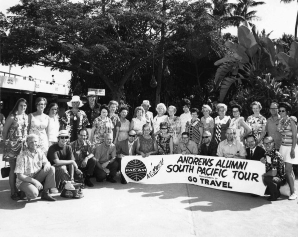 [Andrews University alumni preparing for a cruise of the south Pacific]