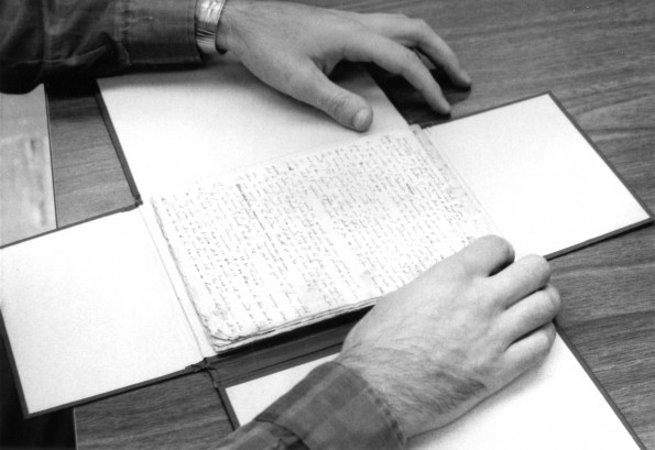 [A handwritten manuscript in the Andrews Unversity Heritage Room]