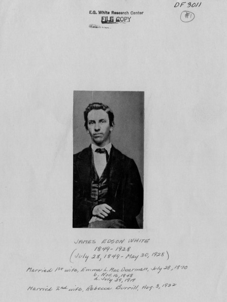 [James Edson White, son of Ellen G. White and James White]