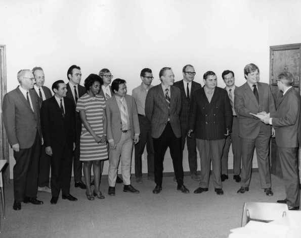 [Andrews University business administration students receive scholarships from the General Conference Insurance Company]