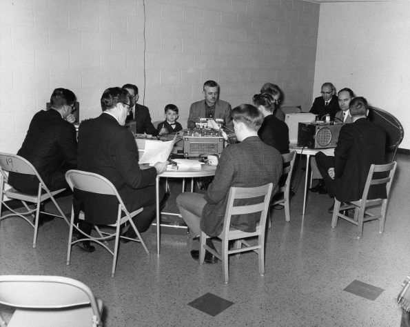 [Recording the Messiah Christmas program in 1966 at Andrews University]