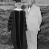 [Sidney W. Tymeson and Miriam Gilbert Tymeson at the 1974 Andrews University commencement where both received awards]