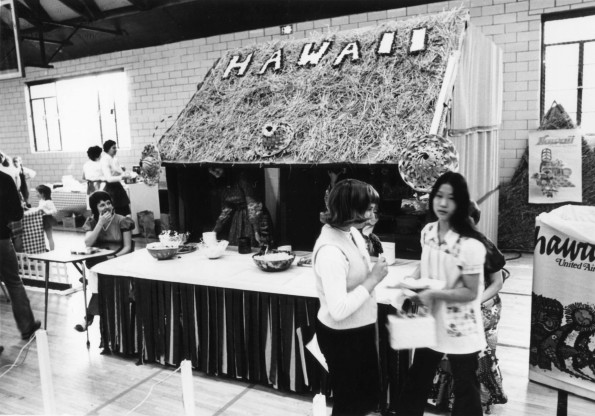 [International Food Fair in Johnson Gym at Andrews University 1973]