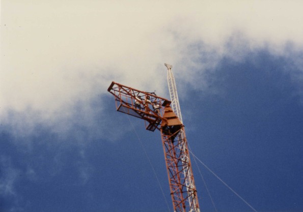 [Erecting the last tower, #6, at Adventist World Radio-Asia in Guam]