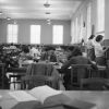 [Students studying in Emmanuel Missionary College library]