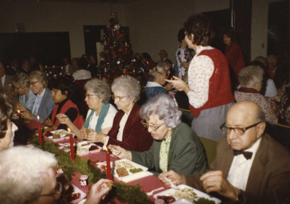 [Senior citizens Christmas party in 1980]