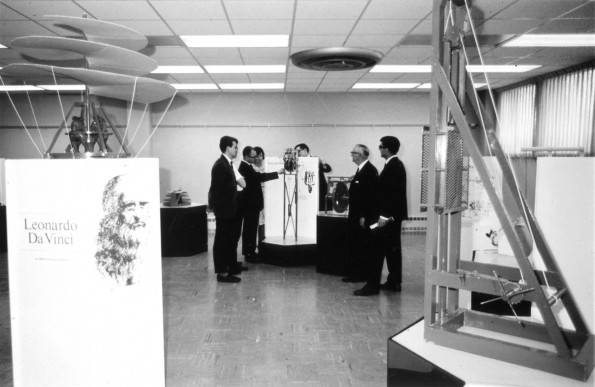 [Leonardo Da Vinci exhibit located in the Auditorium Exhibit Room of the James White Library]