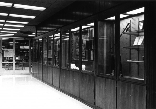 [American Civil War exhibit at James White Library]