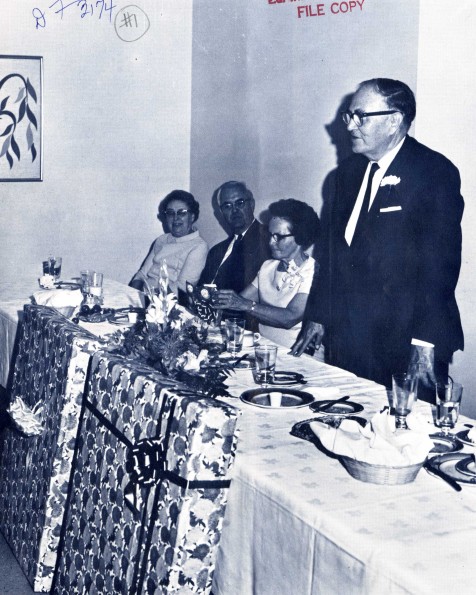 [Jere D. Smith at his retirement dinner]