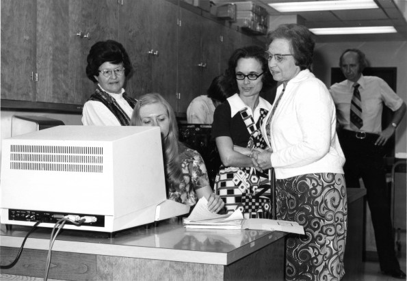 [Staff and student workers of James White Library]