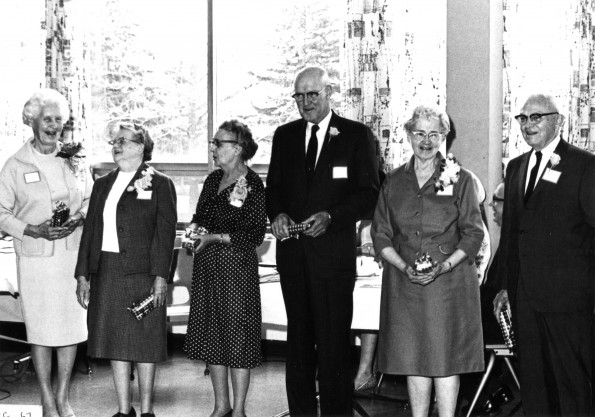 Six fifty-year alumni (class of 1917) attended the annual alumni homecoming at Andrews Unversity