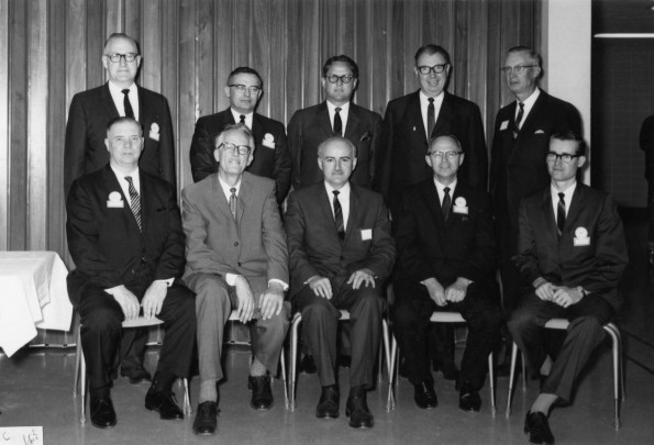Andrews University alumni board at 1966 Homecoming weekend