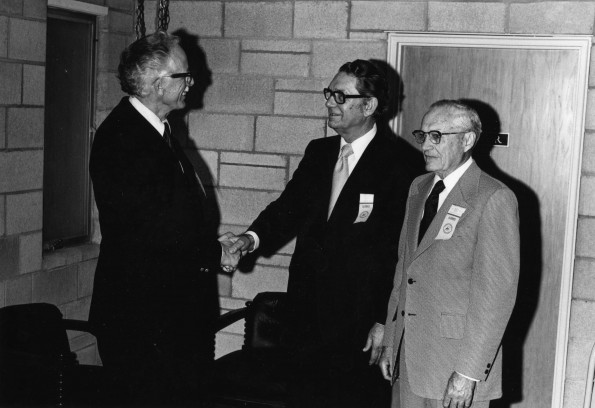 Horace Shaw welcomes Andrews University alumni Otto Arndal and L