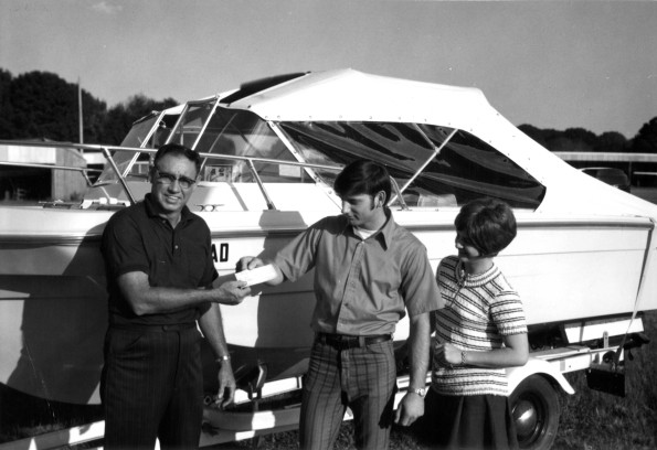 [Julian Vandenburge donates a boat to Andrews University students]