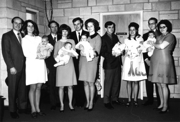 [Baby dedication at Pioneer Memorial Church]