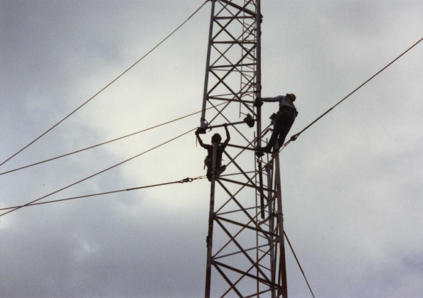 [Constructing tower #4 at Adventist World Radio-Asia in Guam]