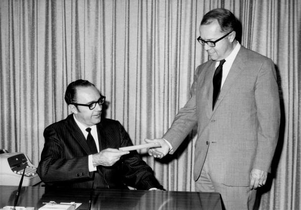 [John Kroncke with attorney Don Dick]