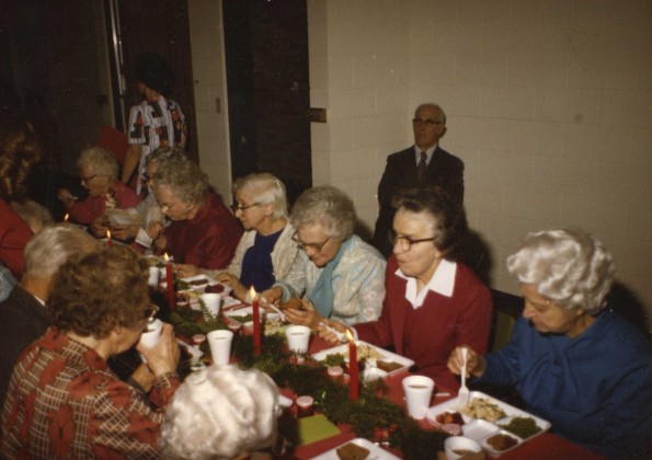 [Senior citizens Christmas party in 1980]