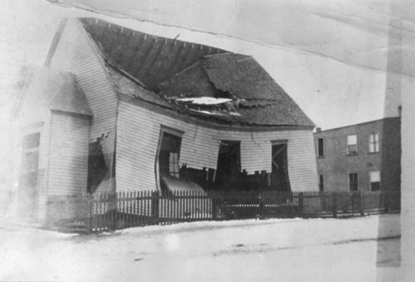 [First Seventh-day Adventist Church in Halifax after the Halifax Explosion of 1917]