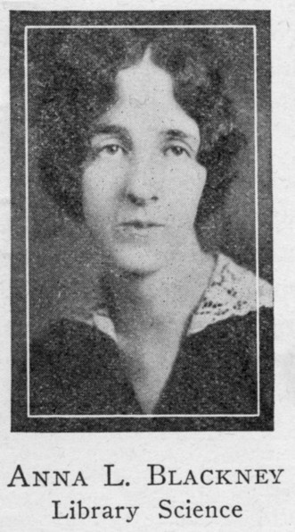 [Portrait of Anna Blackney, Emmanuel Missionary College librarian]